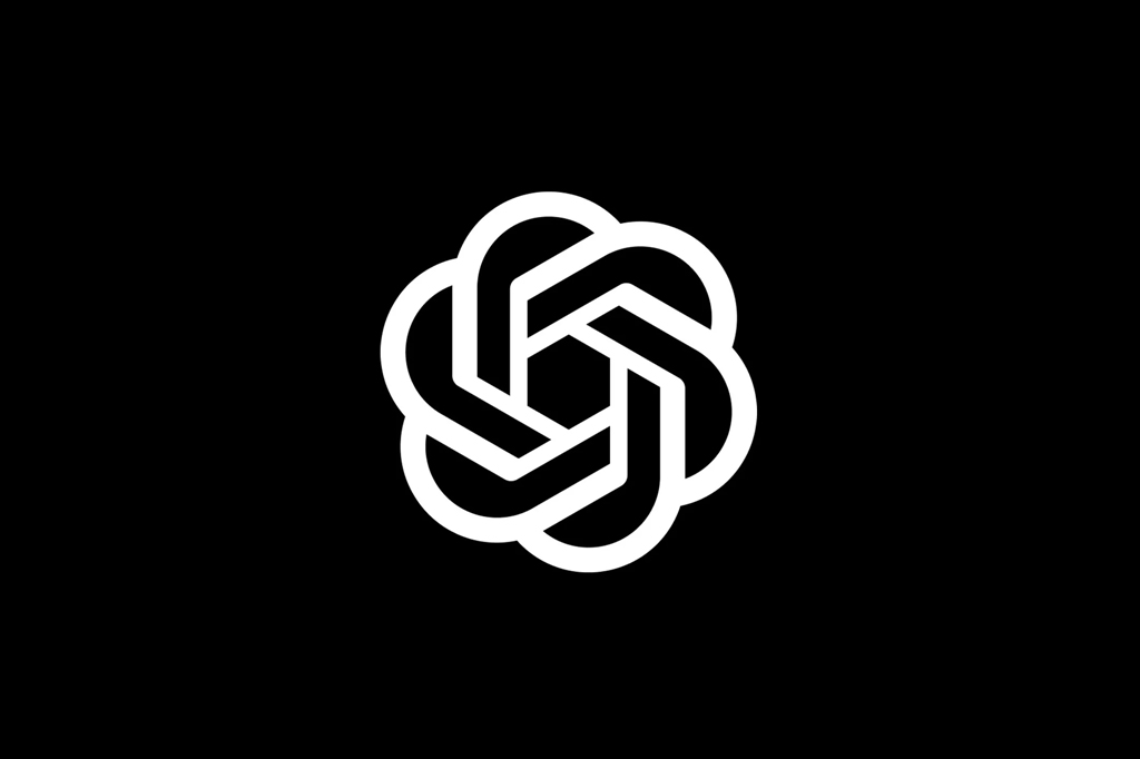 Símbolo do logo da empresa "OpenAI".