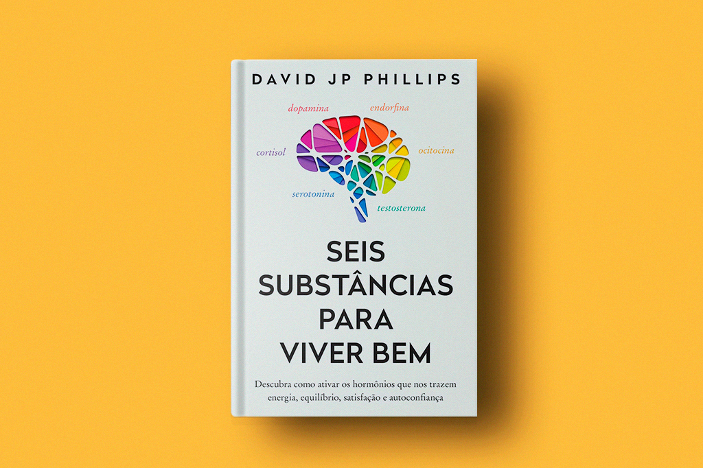 SI_465_Playlist_Seis_substancias_para_viver_bem_layout_site Imagem do livro Seis substâncias para viver bem em fundo laranja.