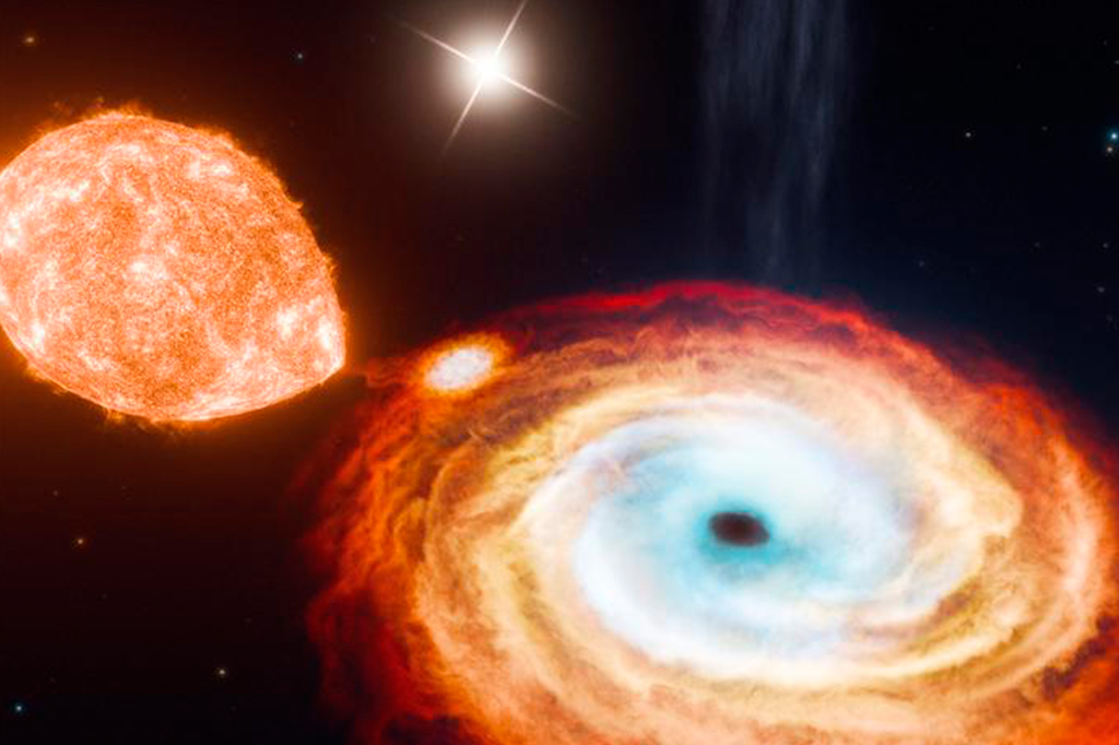 Físicos descobrem o primeiro buraco negro de sistema triplo