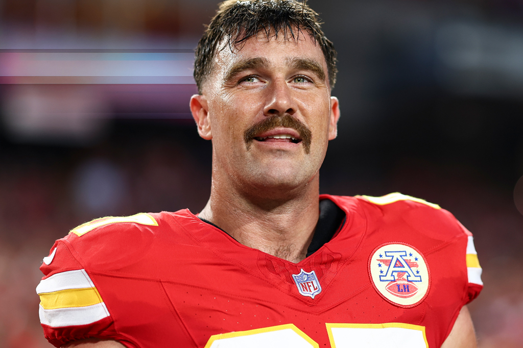SI_468_Oráculo_Conexões_2 Foto de Travis Kelce, jogador de futebol americano, do Kansas City Chiefs.