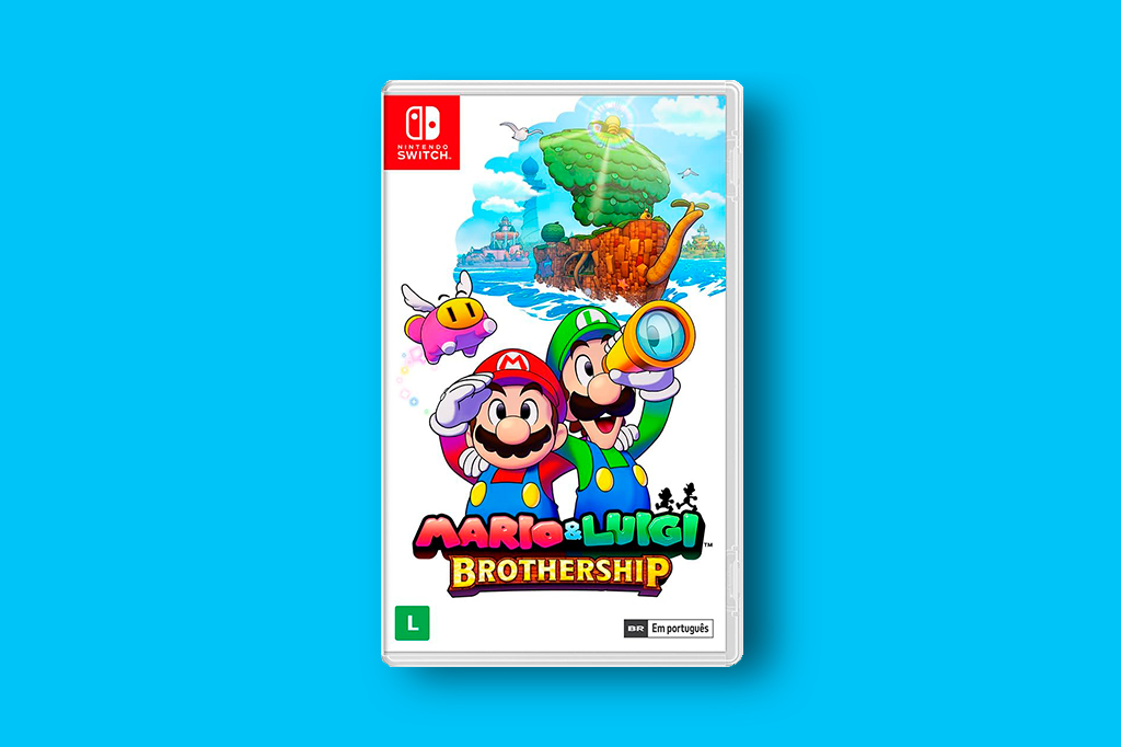 Capa do jogo de console "Mario & Luigi Brothership".