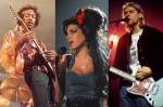 Jimi Hendrix, Amy winehouse e Kurt Cobain