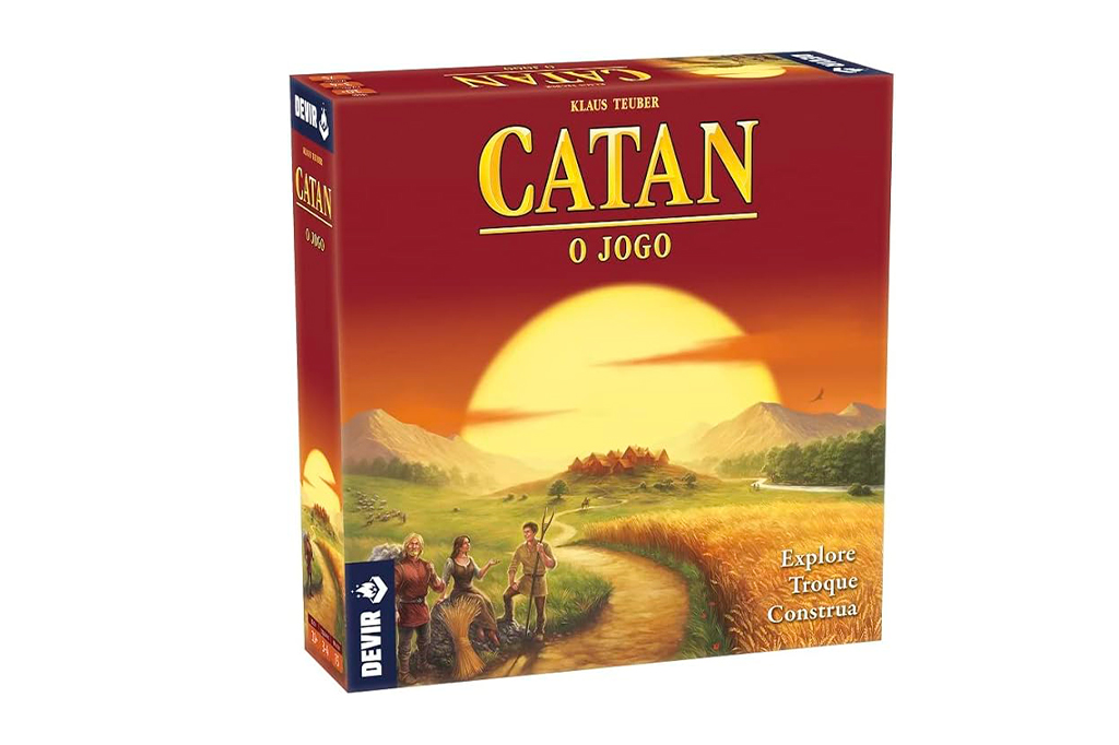 Jogo de tabuleiro "Catan".