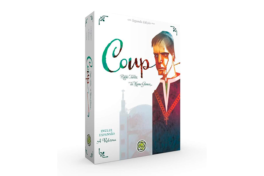 Jogo de tabuleiro "Coup".