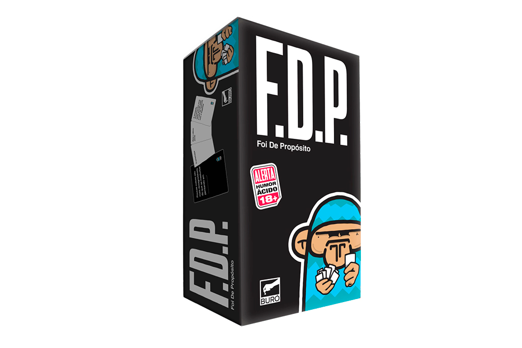 Jogo de tabuleiro "F.D.P Foi de Propósito".