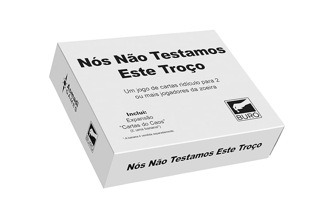 Jogo de tabuleiro "Nós Não Testamos Este Troço".