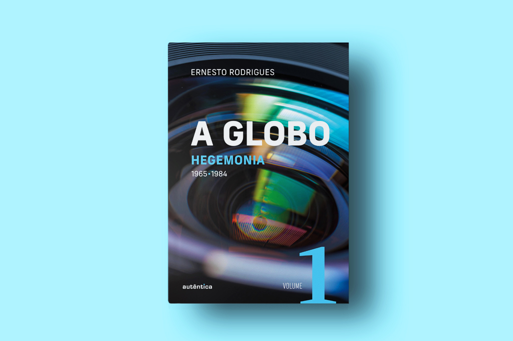 Capa do livro A Globo – Volume 1, em fundo azul claro.