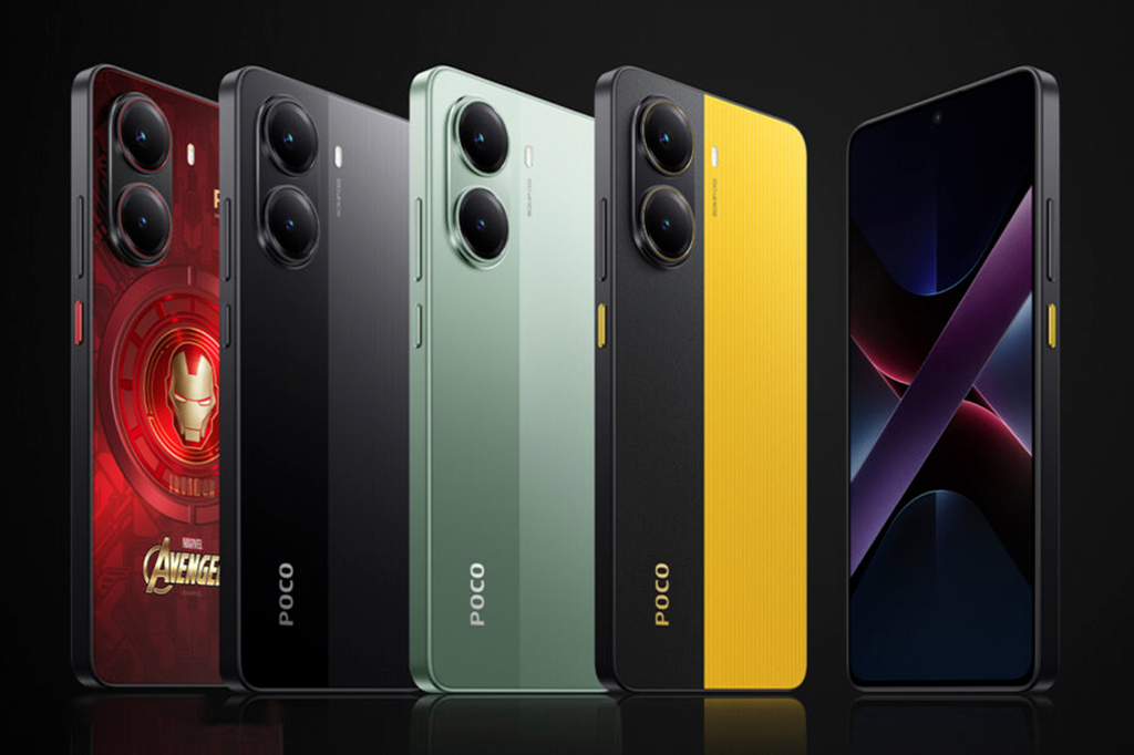 Fotografia dos novos smartphones da Xiaomi.
