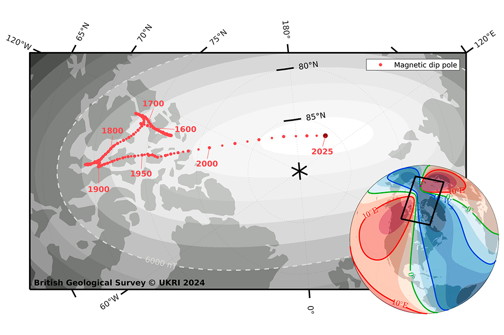 Cientistas atualizam posição dos polos magnéticos da Terra; entenda mudança