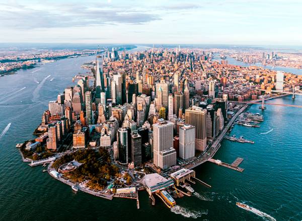 Fotografia da cidade de Manhattan.