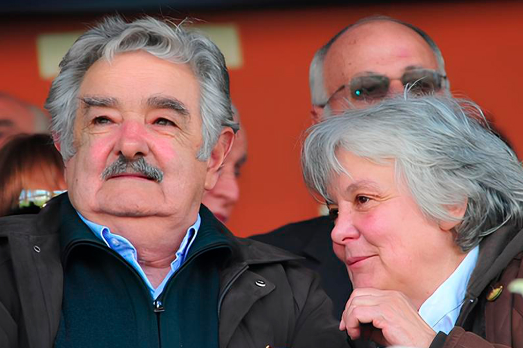 Fotografia do Pepe Mujica e sua esposa, Lucía Topolansky.