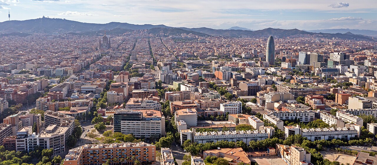 Foto aérea de Barcelona.