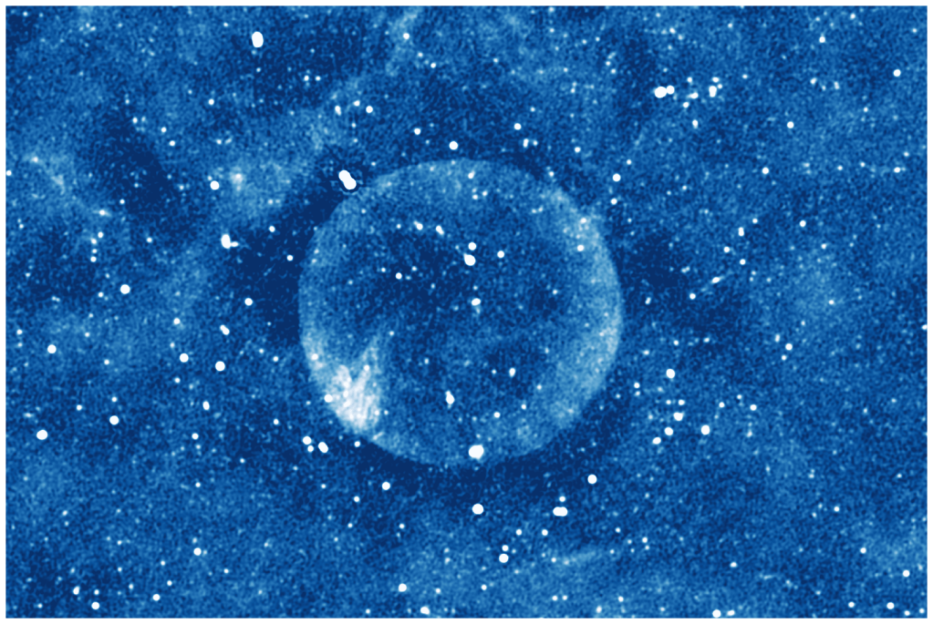 Pesquisadores descobrem remanescente de supernova excepcionalmente redondo