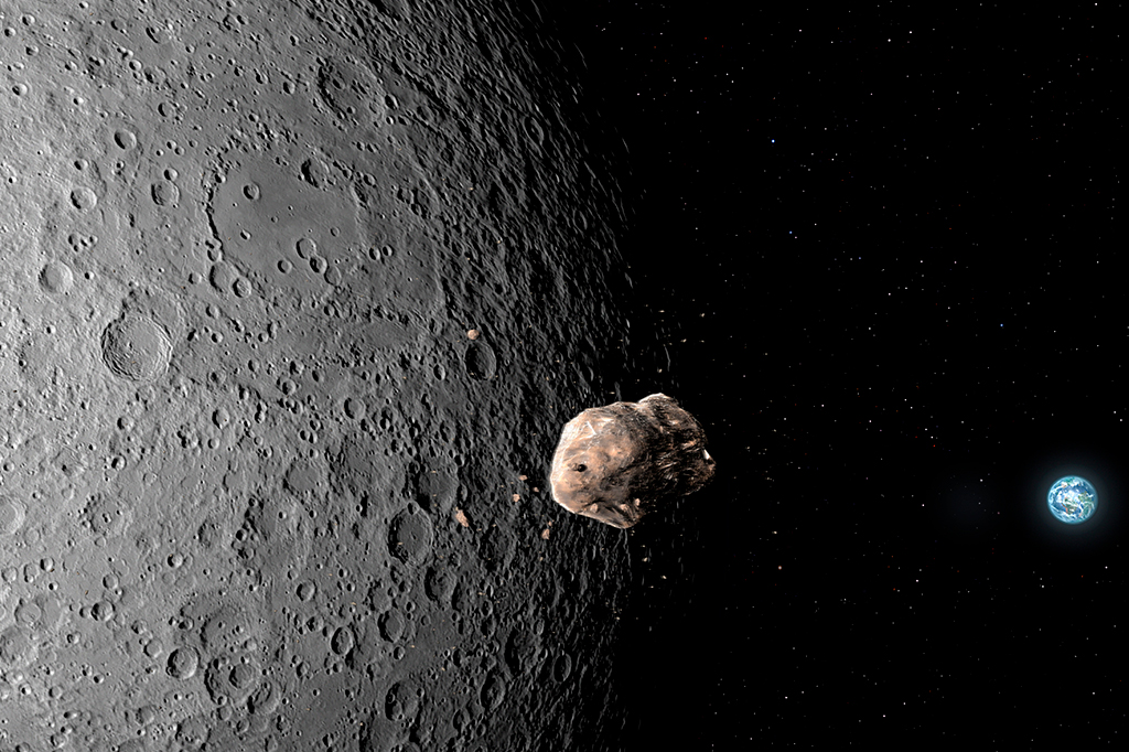 Asteroide em rota de colisão com a Lua pode danificar satélites terráqueos
