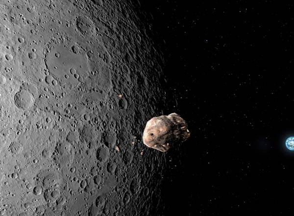 Fotografia do asteroide 2024 YR4.