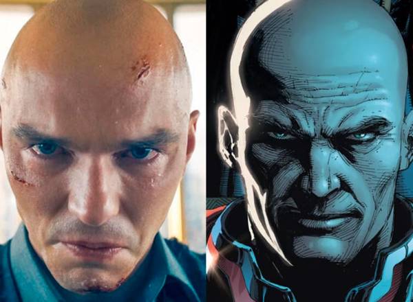 Fotografia do ator Nicholas Hoult como o personagem Lex Luthor.