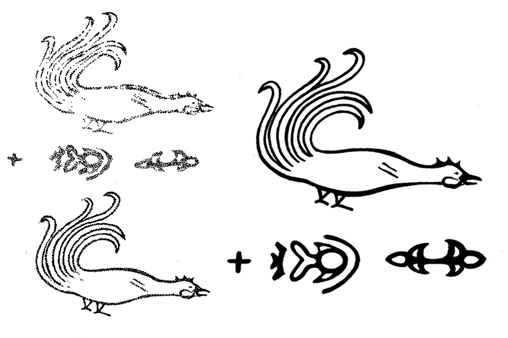 ilustra&ccedil;&atilde;o da restaura&ccedil;&atilde;o das tatuagens.