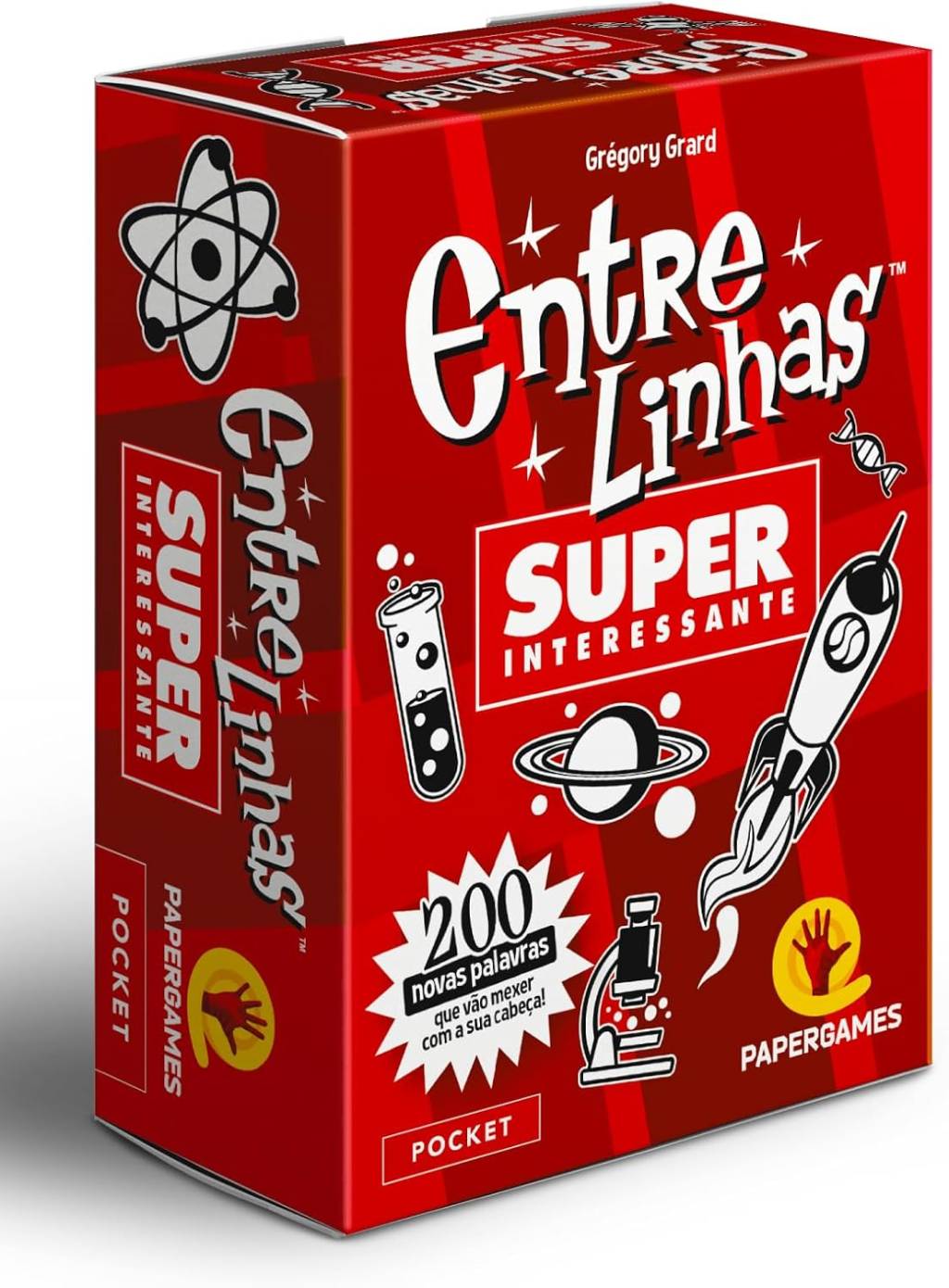 capa do jogo entrrelinhas, que vem em uma caixa vermelha