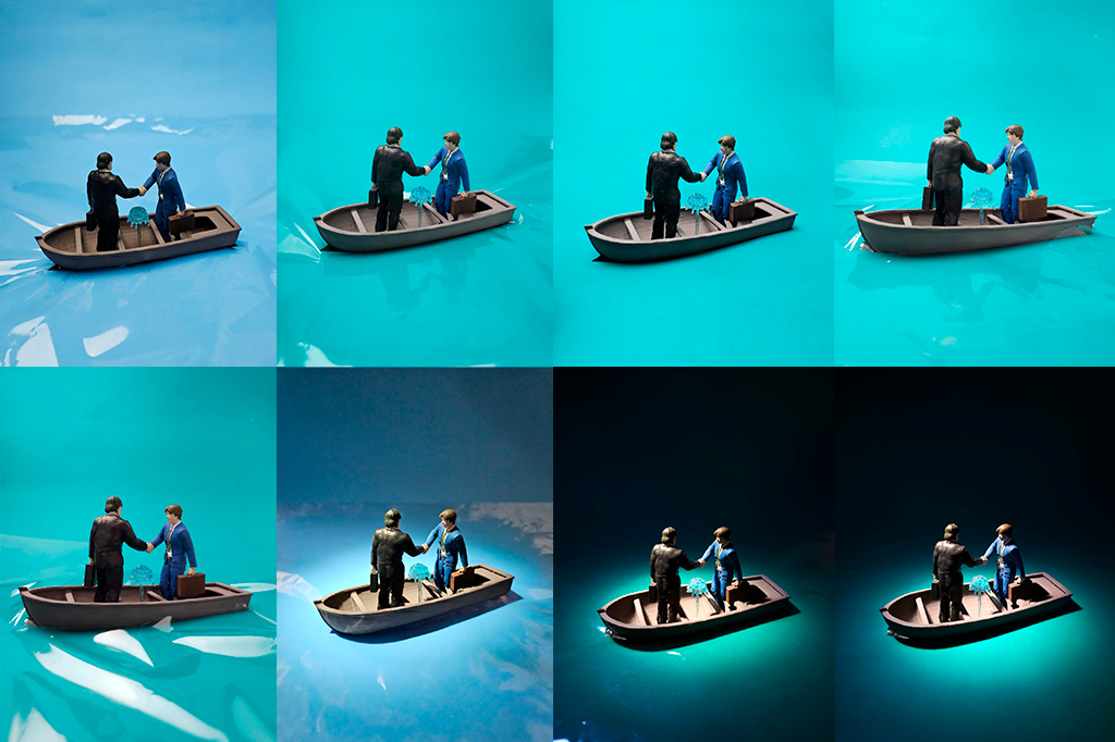 Imagens do processo da dire&ccedil;&atilde;o de fotografia.