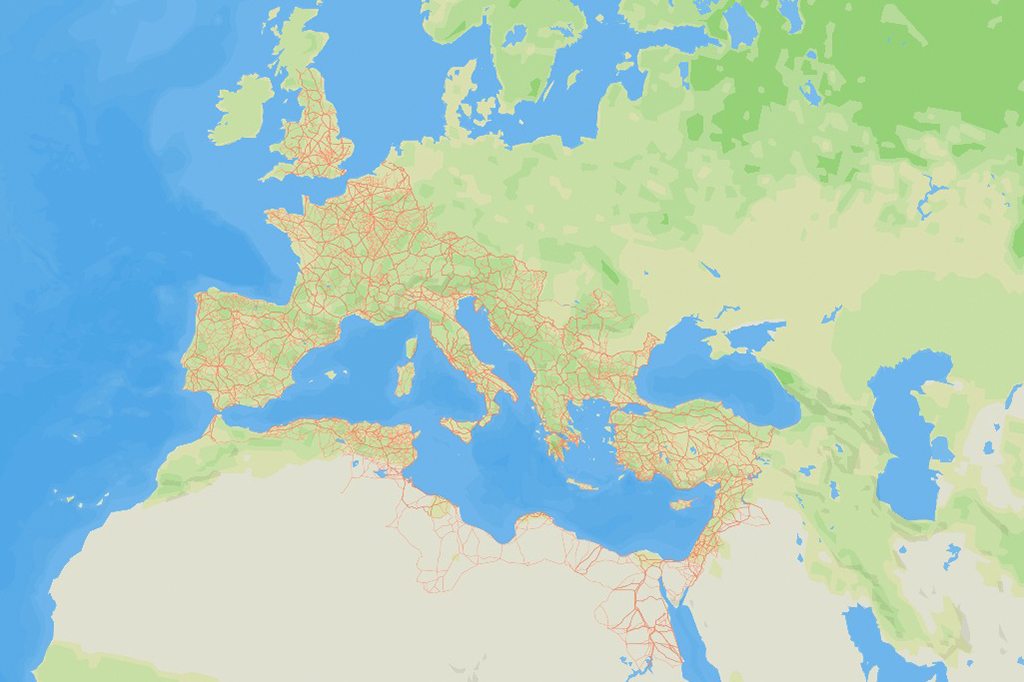 Maior reconstrução já feita das estradas do Império Romano mapeia 300 mil km de rotas
