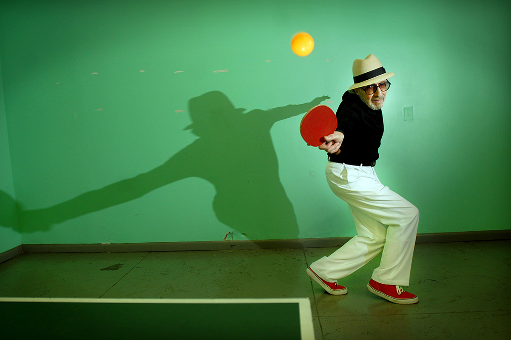 Fotografia do Marty Reisman.