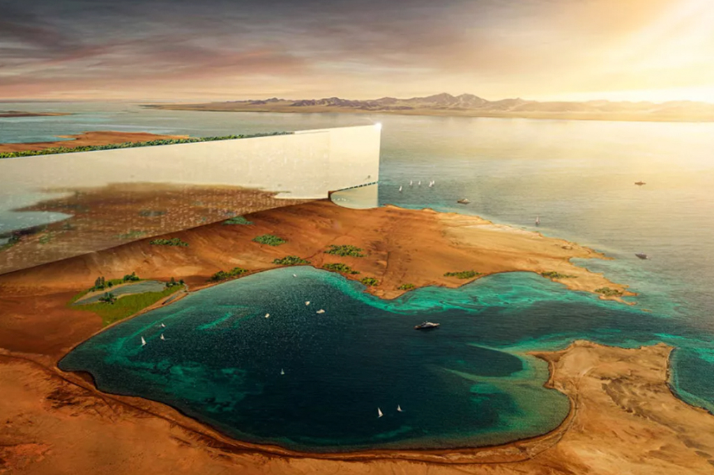 Ilustração do projetos de THE LINE.