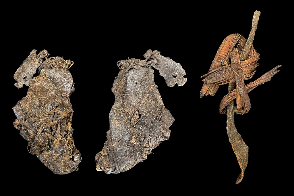 Imagens de couro costurado e outros artigos de couro.