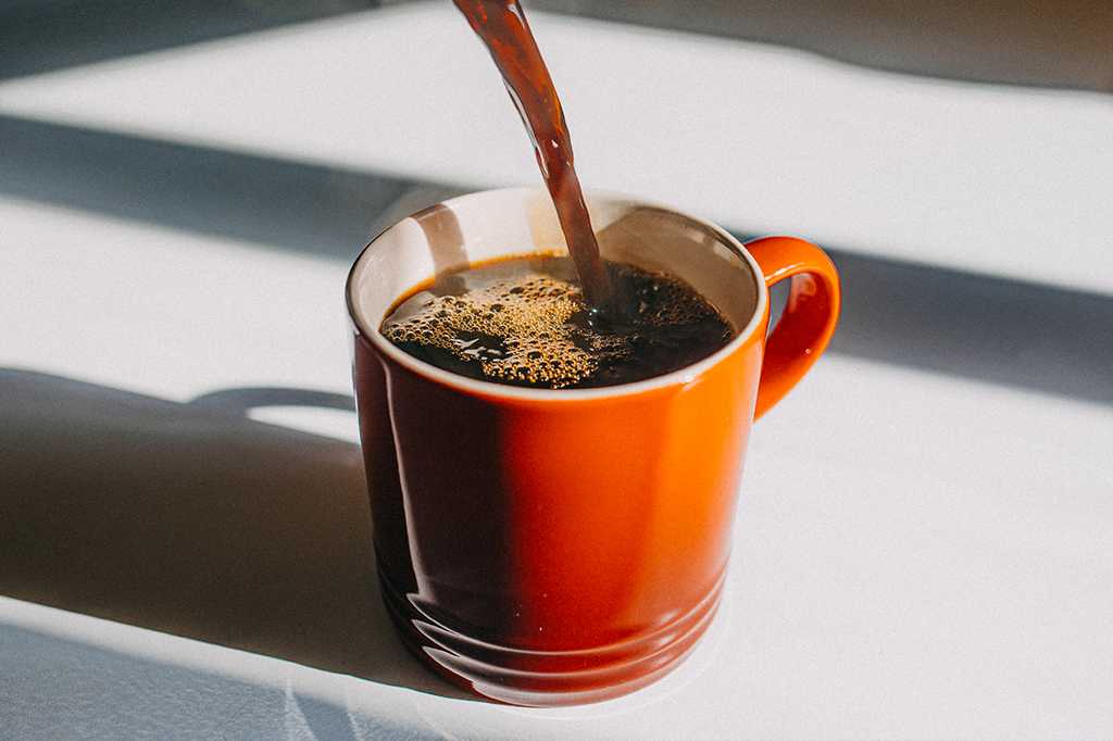 Fotografia de uma xícara de café.