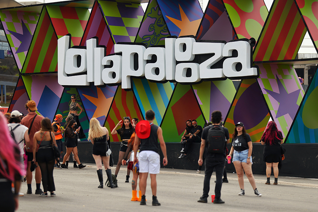 Fotografia da entrada do Lollapalooza.
