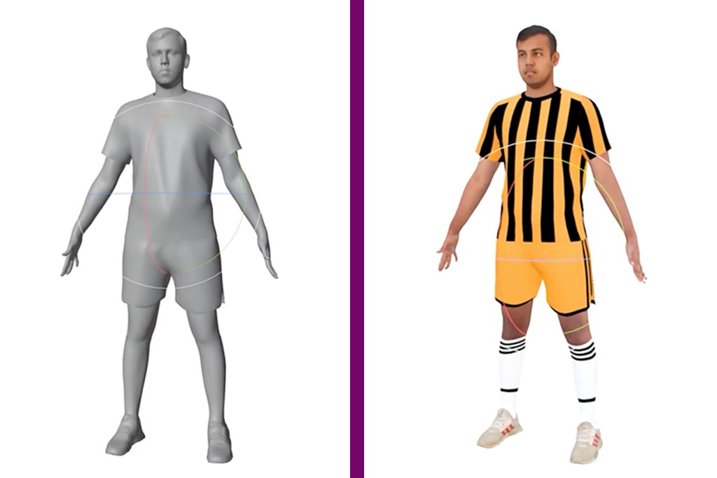 Escaneamento 3D da FIFA para a Copa do Mundo de 2026, utilizada para criar avatares precisos de jogadores.