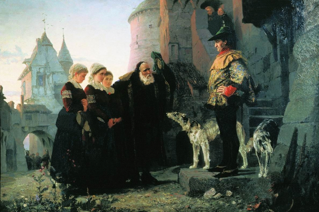 A real sobre o direito da primeira noite, que permitia aos senhores feudais desvirginar as esposas dos súditos